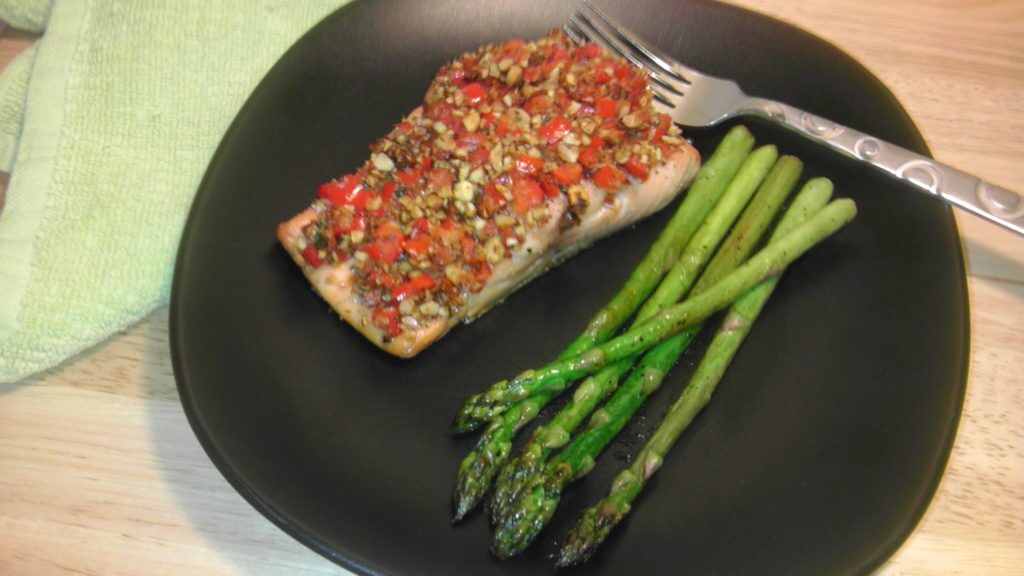 Arthritis pain relief salmon dinner