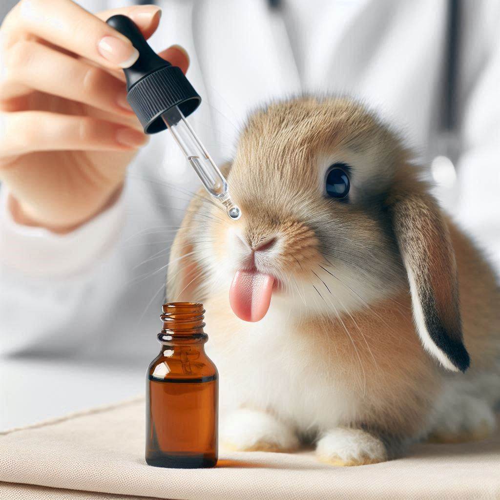 Cute domestic rabbit sitting comfortably, representing joint health and arthritis management for buns.